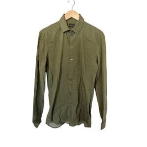 VTG Patrizia Pepe Slim Fit Green Dress Shirt IT48 US Large